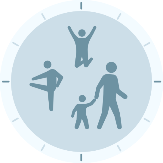 group of exercise icons