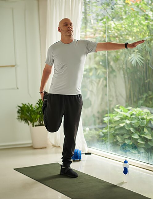 Man Stretching